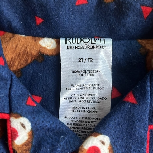 Toddler Christmas PJs - Rudolph The Red-Nosed Reindeer - Size 2T - Picture 2 of 2